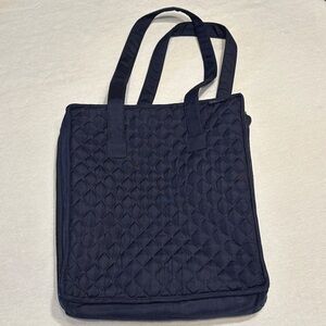 Yazzii Elegant Quilted Crafting Navy Tote